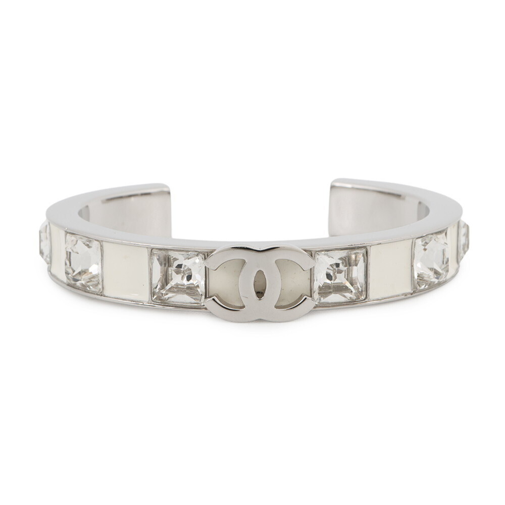 CHANEL White Logo Bracelet